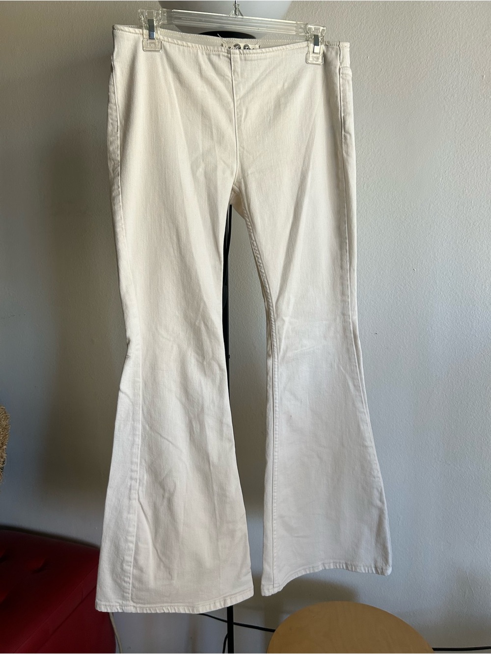 We The Free White High-Rise Flare Jeans
